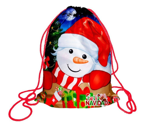 Morralitos Navideños Personalizados  Fiestas!!! 43 Pz