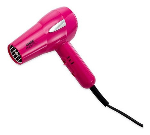 Combo Secadora Conair Mini Pro + Planchita Make Time Color Rosa Chicle