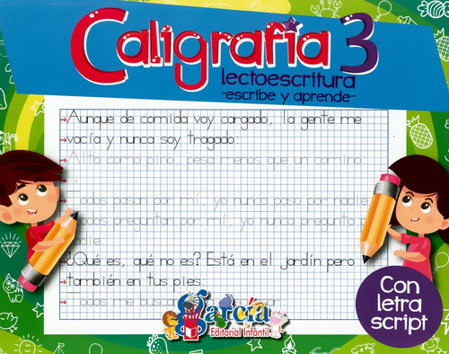 Caligrafía 3 Lectoescritura Letra Script - García