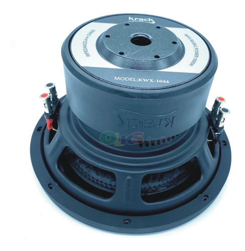 Subwoofer De 10 Pul. 4 + 4 Ohms 500 Watts Rms Krack Kwx-1044