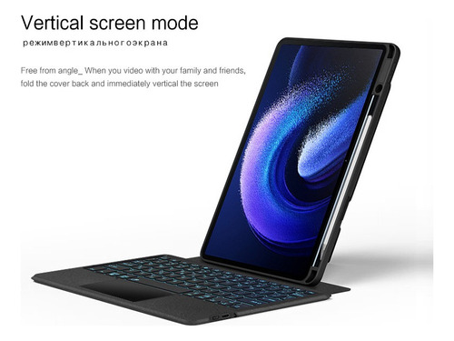 S 5# Funda For Tablet Con Teclado Para Xiaomi Mi Pad 6 Pro/6