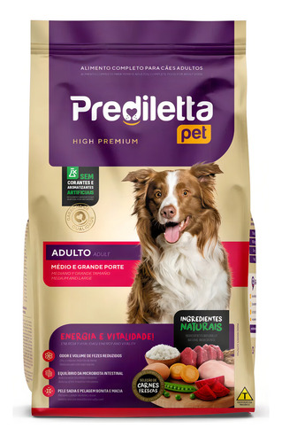 Ração Cães Prediletta Adulto Médio E Grande Porte 2,5kg
