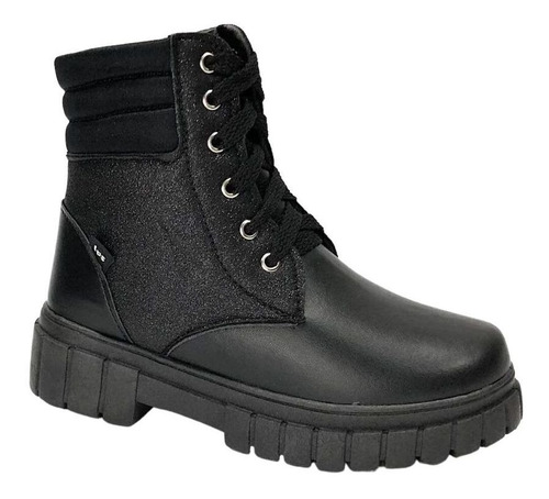 Bota Worldcolors Coturno Infantil Music 711.012 Preto