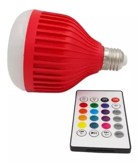 Foco Bocina Bluetooth Led 12w Rgb Multicolor Control Remoto