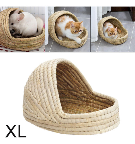 Juguete Para Masticar Cama De Casa De Tejido A Mano 3 Piezas