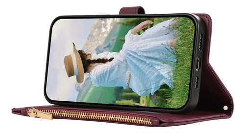 Funda Para Oppo A52/a92/a72 4g, Funda Protectora Tipo Cartera, Tarjetero Con Cremallera, Bolso De Mano