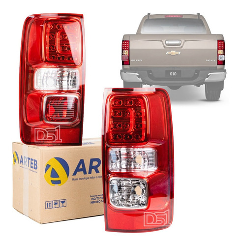 Par De Lanternas S10 Ltz 2012 13 14 15 16 A 2019 Com Led
