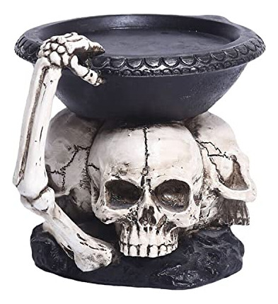 Portavelas De Calavera Con Diseño De Esqueleto, Candelabros