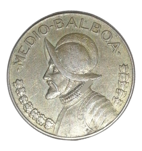 Moneda De 1/2 Balboa , Panamá 1966