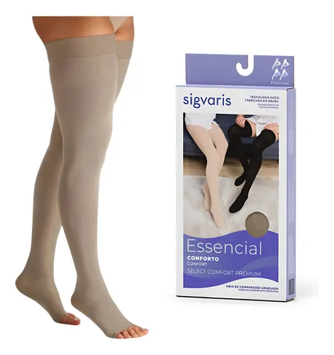 Meia De Compressão 7/8 Coxa Sigvaris Select Confort Premium