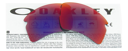 Flak 2.0 Xl - Micas Polarizadas Remplazo Positive Red Iridiu