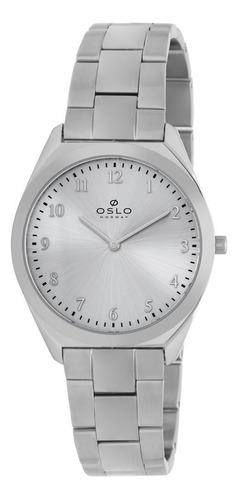 Relógio Oslo Feminino Ref: Ofbsss9t0029 S2sx Slim Prateado