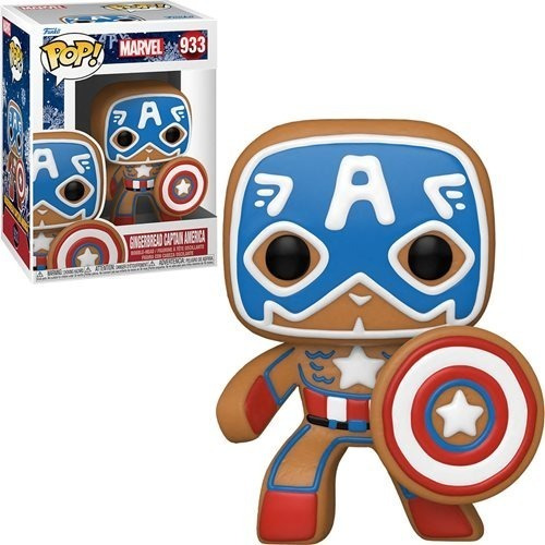 Funko Pop Marvel Holiday - Pan de jengibre Capitán América 933