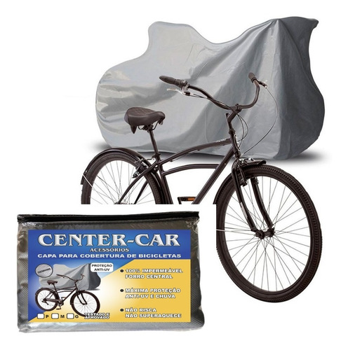 Imagem 4 de 4 de Capa P/ Cobrir Bicicleta Forrada Impermeável Aro 24/26/29