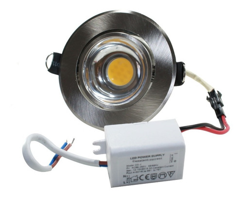 Foco Led Empotrado 5x1 Watts Blanco Cálido