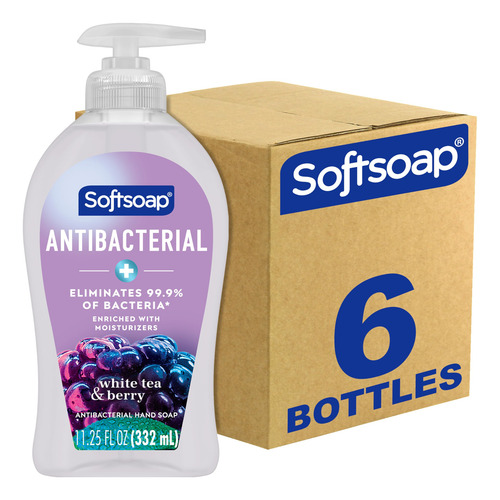 Jabón Líquido Para Manos Softsoap Antibacteriano White Tea &