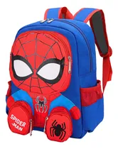 Comprar Mochilas Escolares, Mochila Escolar Niño De Dibujos Animados 3d, Mochila De Superhéroe Para Escuela Primaria, Backpack Ligera De Spider Man, 4-12 Años Color Azul