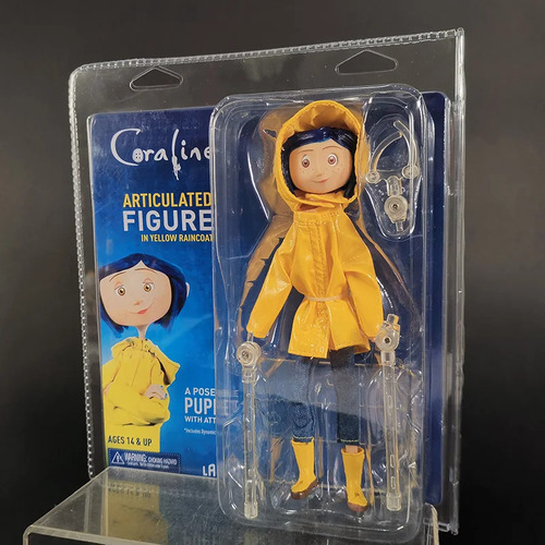 Ff Muñeca De Acción De Pvc Con Estampado De Coraline In