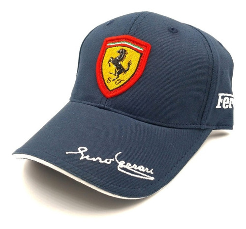 Gorra Ferrari Hombre Mujer Rojo Bordado Rojo En Logo