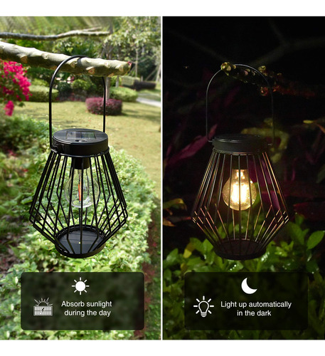 Linternas Solares Decorativas Para Jardín Luces Colgantes Me