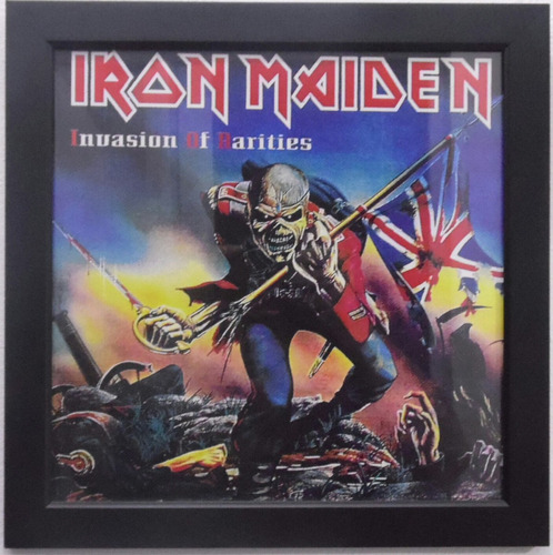 Quadro Iron Maiden Lp Invasion Of Barities Frete Grátis 