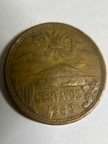 Moneda De Mexico 20 Centavos 1963 Envio Gratis
