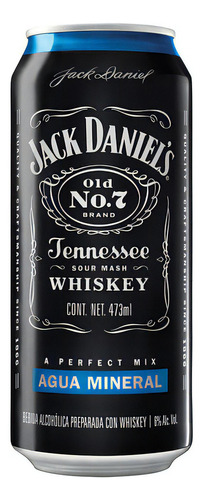 Whisky Jack Daniels/ Agua Mineral Lata 473ml