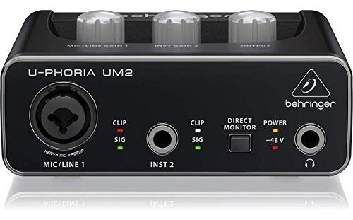 Interface Behringer Uphoria Um2 Usb 2x2 Con Cable Usb