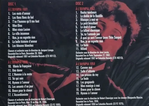Edith Piaf - At The Paris Olympia