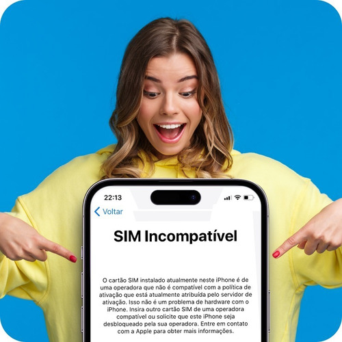 Desbloqueio De iPhone - Sim Incompatível - Esim Incompativel