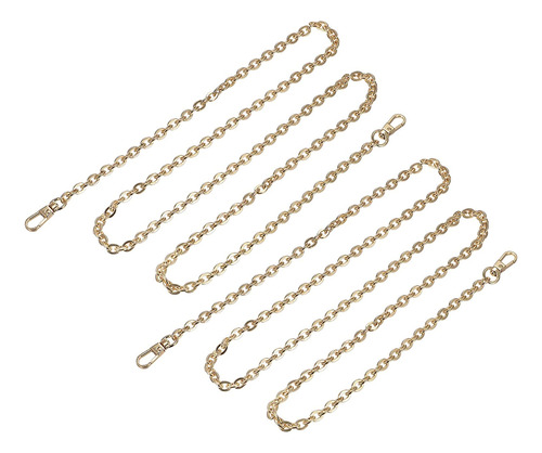 Uxcell Purse Chain Strap, 2pcs 43 X0.24  Flat Chain Strap Ha