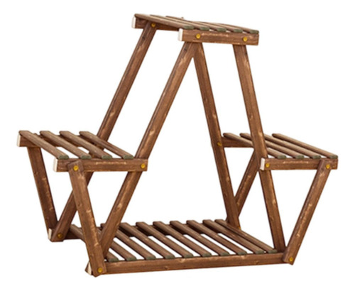 Soporte De Madera Para , Expositor De Flores, Rústico,