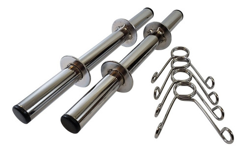 Par Halteres 35cm Cromados Para Musculação Halteres Barras