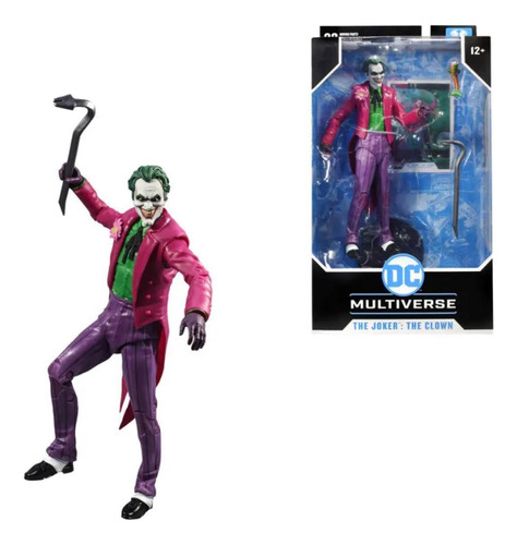 Boneco Mcfarlane Coringa Terno Articulado Com Box