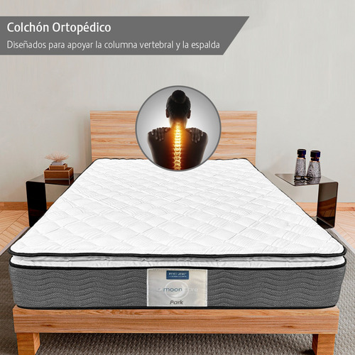 Colchón Queen Size Restonic + Almohadas Memory Foam Gratis