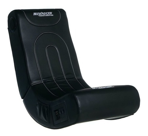 Cadeira Gamer Maxracer Mobi Som Integrado Standard Cor Preto Material do estofamento Couro sintético