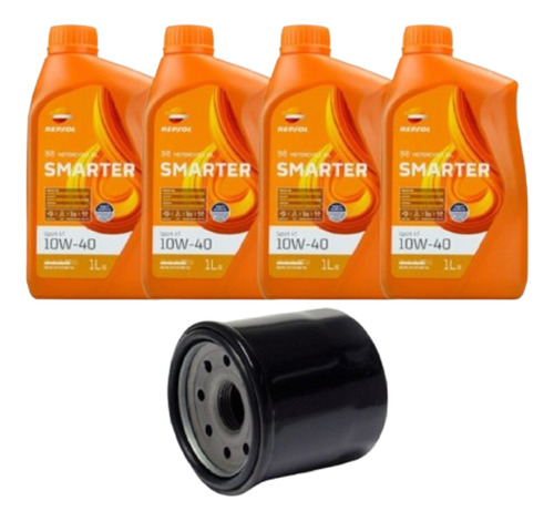 Kit Troca Óleo Honda X-adv 750 Repsol 10w40 4l + Ffp004