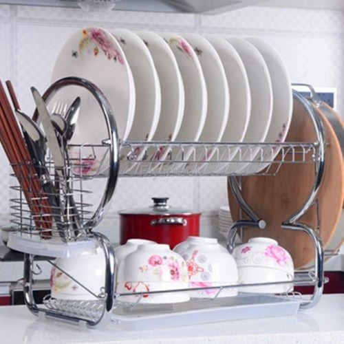 Imagen 1 de 3 de Escurridor De Cocina De 2 Niveles Kitchen Sink En Acero