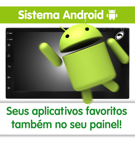 Multimidia 7'' Android Celta G2 06 A 15 Carplay Wi-fi Câmera