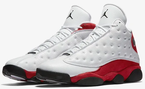 Jordan 13 retro sales blanco con rojo