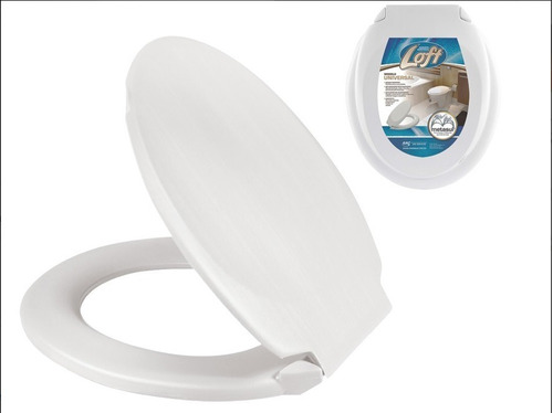 Tapa Inodoro Asiento Universal Plastico Blanco