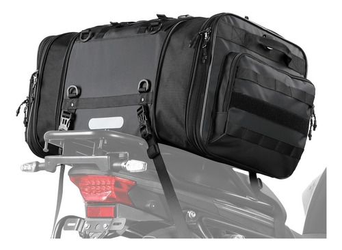 Imagen 2 de 10 de Maleta Moto Impermeable 40 - 60 L Expandible Rhinowalk