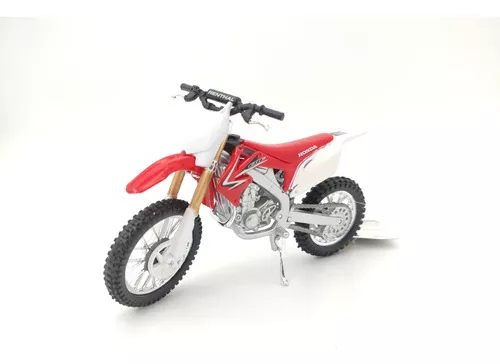 MINIATURA MOTO CROSS TRILHA HONDA CRF 450R ESCALA 1:18