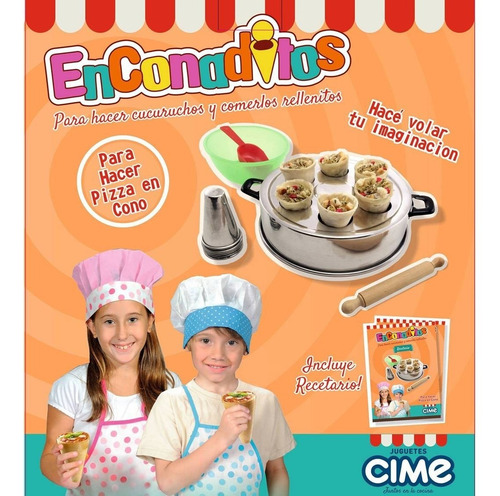 Fabrica De Conos Pizza Enconaditos Cime Cocina Juguete Orig Color Multicolor