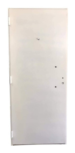 Puerta 80x200 Doble Chapa Inyectada Blanca Acero Silver