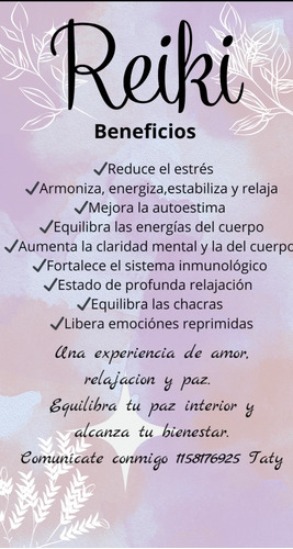 Sesiones De Reiki Presencial Y A Distancia. 