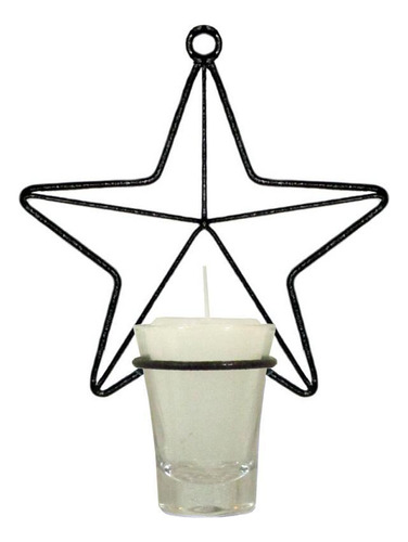 Estrela P Parede Vela Branca Arandela Decorativa Castiçal