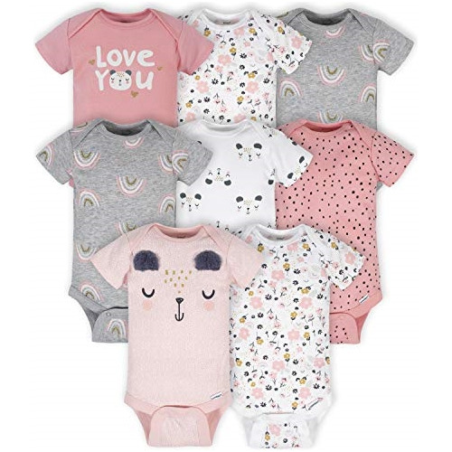 Ropa Para Bebe Bodys Unisex Paquete De 8 Talla Recién Nacido