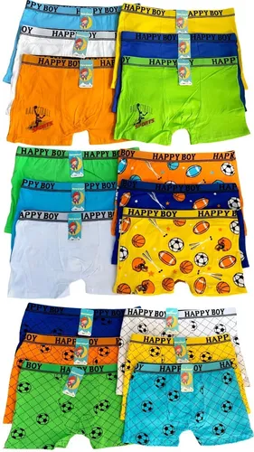 Pack 12.boxer Ni o juvenil Econ mico Algod n Dibujo Animados