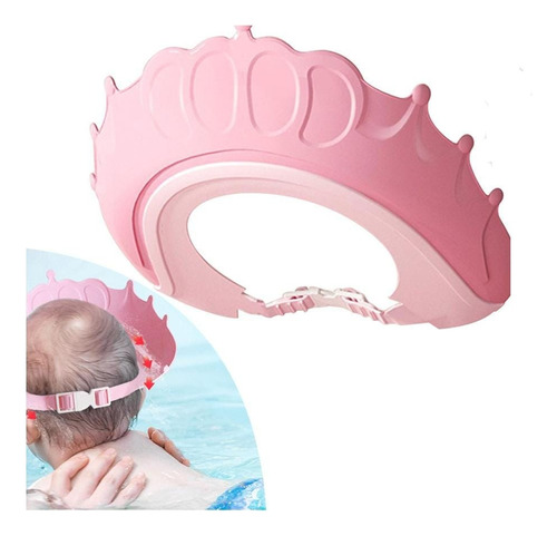 Gorro Ajustable Para Bebe Baño Lavado De Cabello Sombrero 